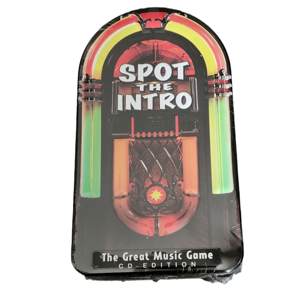 NIB Spot The Intro Juke Box Tin Game